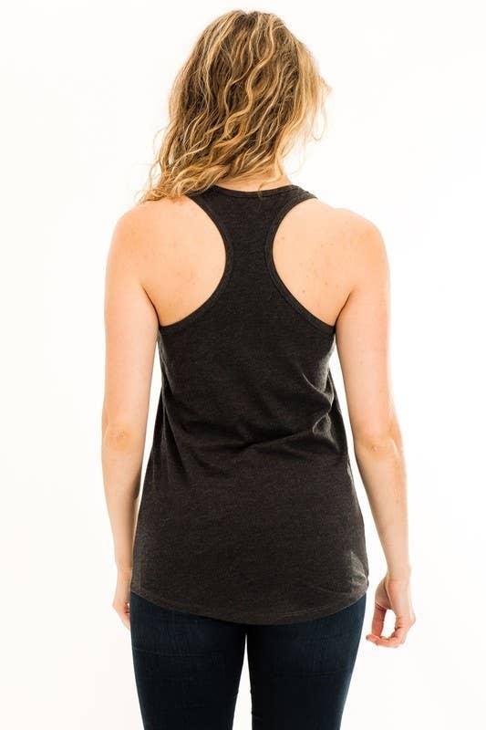 Be Pretty Fitted Racerback Tank Top