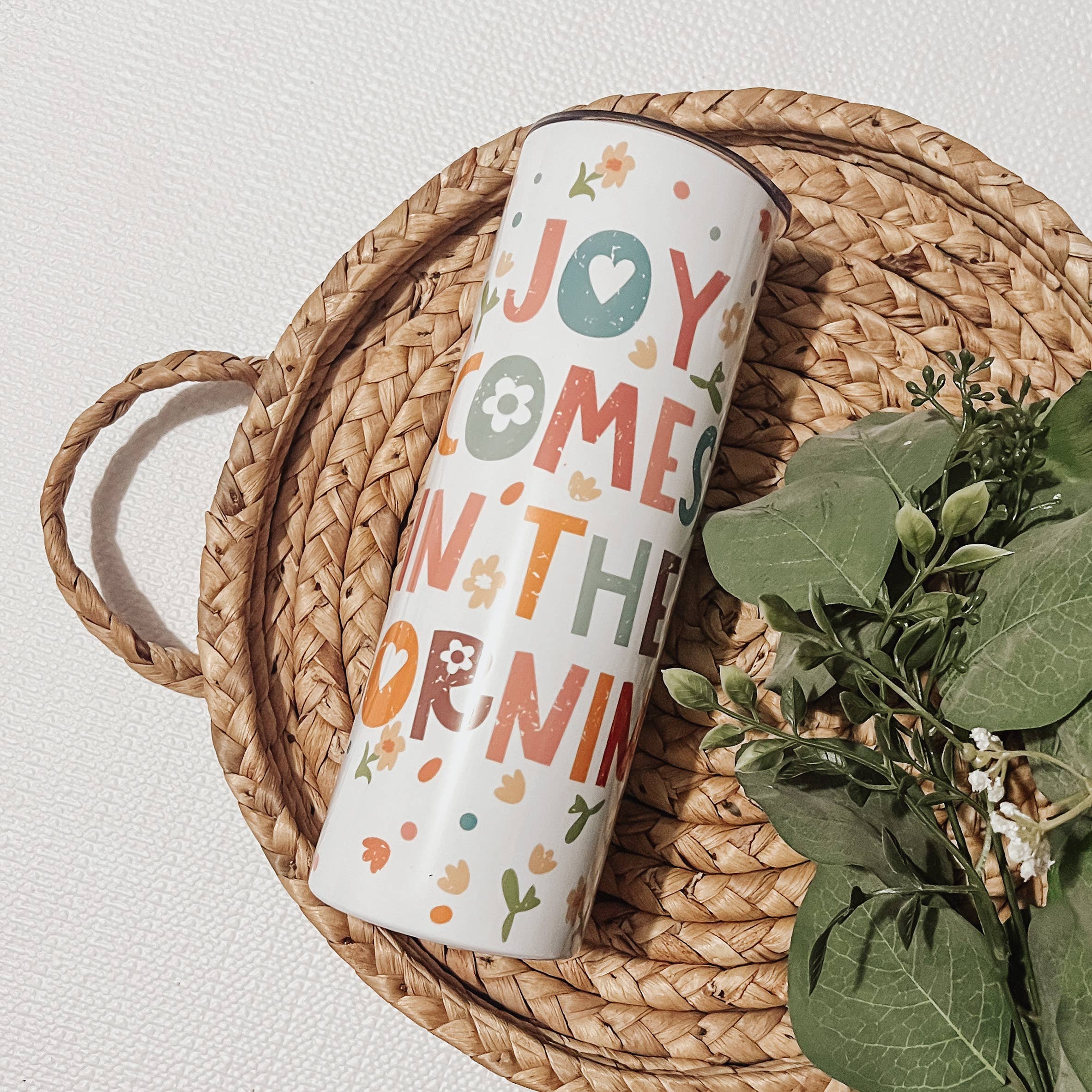 Comes in the Morning 20oz Skinny Tumbler — Stainless Steel