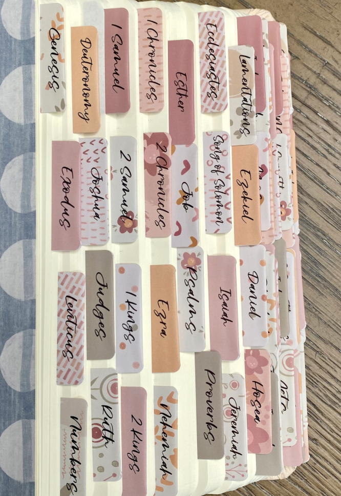 Cute Bible Tabs | Bible Index Tabs