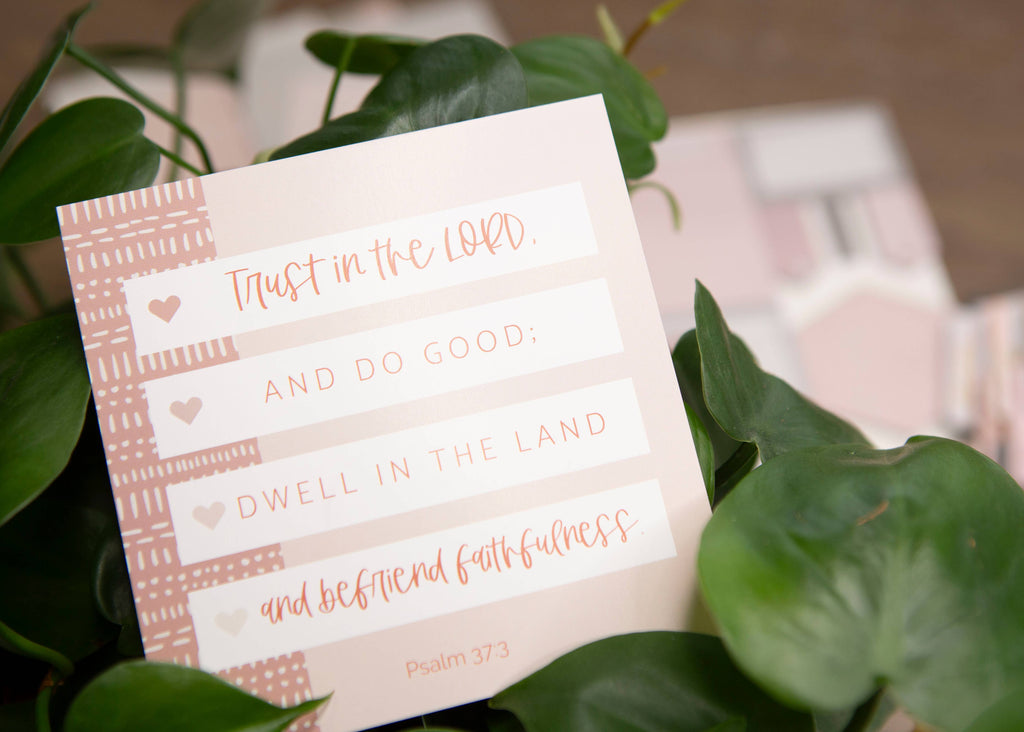 Trusting God Scripture Verse Cards — Set of 10 Bible Memory Cards for Women