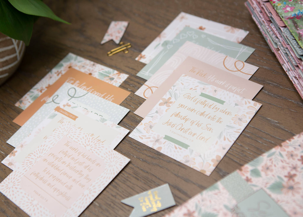 God's Faithfulness Scripture Verse Cards — Set of 10 Bible Memory Cards for Women