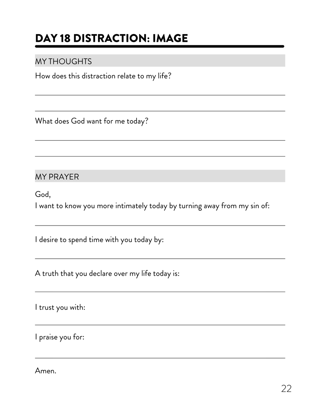Distracted — 40 Days to Know God More and Live Freed