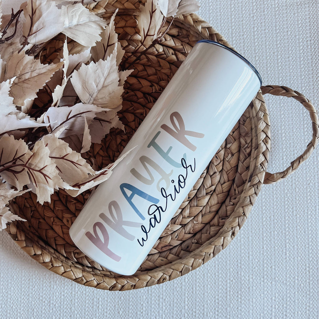 Prayer Warrior 20oz Skinny Tumbler