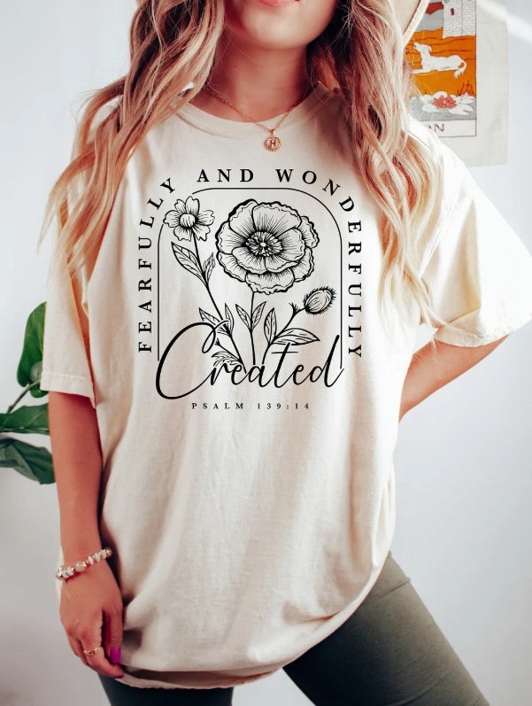 Fearfully and Wonderfully Created Crewneck T-shirt